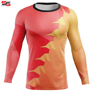 Sublimación Rashguard Mma Camisa de compresión Impreso personalizado Rash Guard Baselayer - Product Image 1