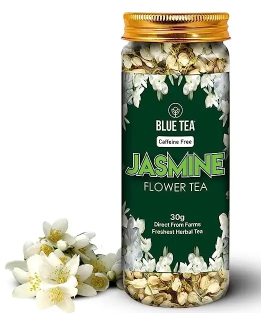 Jasmin tee-1,05 Unzen BLUMEN BASIERTER TEE Mildes Aroma Süßer Geschmack Koffein freier veganer, nicht gentechnisch veränderter Kräutertee von bester Qualität