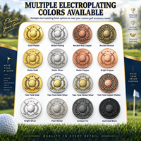 Médaille Commémorative de Golf Rétro, Pièce de Monnaie Souvenir Personnalisée en Alliage de Zinc avec Logo en Relief 3D