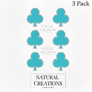 Boucles d'oreilles clous tendance en argent sterling 925 de qualité supérieure, perle d'eau de mer et turquoise, forme club, sertissage clos, finition haut de gamme, 7 mm, pour mariage et soirée - Product Image 2