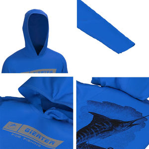 Personalizado cómodo bambú Camo Hoodie adultos niños pesca camisas sublimadas Camo pesca camisas con capucha - Product Image 3