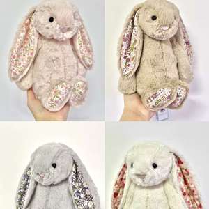 Jelly 25ème Noël Lapin Patchwork Fraise Floral 31cm Rembourrage Coton PP Lavé Peluche Animale Technics Confort ODM - Product Image 5