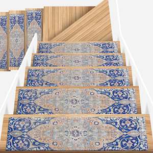 Alfombra Estampada Medalion, Alfombra Turca Oushak Beige Antideslizante Personalizada para Interiores, Goblen - Product Image 5