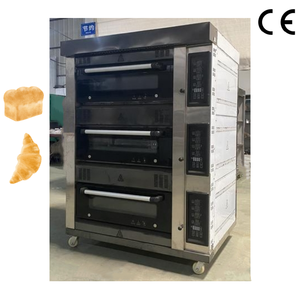 เชิงพาณิชย์3ชั้น6ถาดเตาอบไฟฟ้าอุปกรณ์เบเกอรี่ที่ขับเคลื่อนด้วยแก๊สพร้อมการควบคุมแบบดิจิตอลสำหรับใช้ในร้านอาหาร - Product Image 2