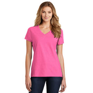 Camiseta de Verano con Estampado Colorido para Mujer, Camiseta de Moda con Cuello en V y Manga Corta, Camisetas Urbanas para Chicas - Product Image 1