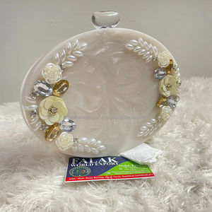 Fancy Design Bridal Resin <b>Clutch</b> <b>Bag</b> High Quality with Beautiful Design <b>for</b> Womens <b>Weddings</b> Wear From Falak World Export - Product Image 4