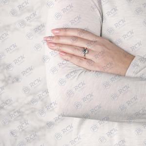 1.00 tcw สดใสตัดเพชรโมอิสสำหรับผู้หญิงแหวนหมั้นเพชร - Product Image 2