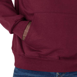 เสื้อฮู้ดแขนยาวสำหรับผู้ชายเสื้อมีฮู้ดสไตล์สตรีทแวร์ผ้าคอตตอน100% ไหล่ตกดีไซน์แบบกำหนดเอง - Product Image 2