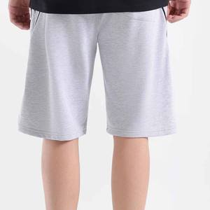 Short d'été de haute qualité pour hommes brodé motif solide coton respirant taille moyenne fermeture à cordon confortable élégant - Product Image 3