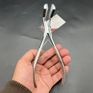 Pince d'extension de cheveux professionnelle en acier inoxydable robuste pince d'extension de cheveux en silicone de haute qualité Logo personnalisé outils d'extension de cheveux - Product Image 3