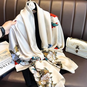 Custom 100% Silk <b>Scarf</b> <b>For</b> Women High Quality Breathable Light-weight Stylish Printed Pattern Hot Fashion Daily Wear Women <b>Scarf</b> - Product Image 2