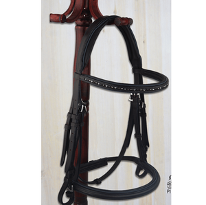 English Full Size Brown Bridle Petrol Piping High Quality Equine Obstacles Horse Products <b>Show</b> <b>Jump</b> Bridle - Product Image 1