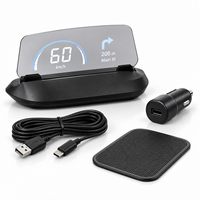 Layar HUD GPS Pintar untuk Kaca Depan Mobil dengan Speedometer Digital