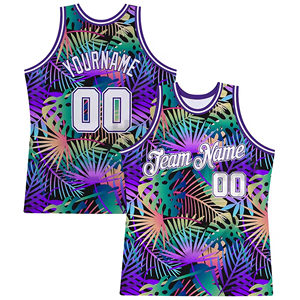 Haute qualité mode 3D imprimé maillot de basket-ball sur mesure chemises sublimées pour hommes respirant vêtements de sport d'été - Product Image 6