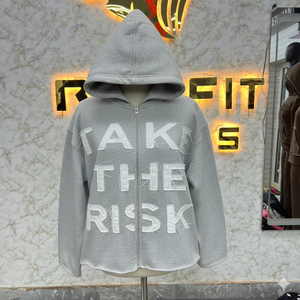 Sweat à capuche zippé pour homme, design unique, imprimé, rembourré, 100% coton, fabriqué en usine pour la saison hivernale, prix bas, sweat à capuche très demandé - Product Image 3