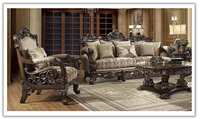 Ensemble de canapés de salon de luxe Bianca en teck sculpté à la main, style moderne du milieu du siècle, couleur et taille personnalisables pour hôtel, appartement, cuisine