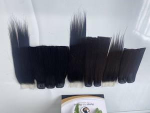 3 paquets 1 ensemble de fermeture en dentelle 100% brut vierge vietnamienne naturelle droite # 1B couleur 2x4 HD fermeture en dentelle trame dessinée unique - Product Image 3