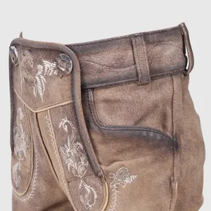 Short en daim véritable pour homme, vêtement en cuir, nouvelle collection - Product Image 6