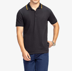 เสื้อถักผู้ชายคุณภาพสูงสำหรับฤดูร้อน สไตล์ลำลอง สีพื้น แฟชั่น ติดกระดุม ระบายอากาศได้ดี เป็นมิตรกับสิ่งแวดล้อม แห้งเร็ว แขนสั้น - Product Image 1