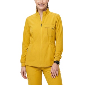 Professional Healthcare <b>Scrub</b> Jacket Elastic Waist Utility Chest Pocket Wholesale Custom Made Clinical Uniforms <b>Scrub</b> Jackets - Product Image 1