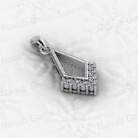 Massiver 925er Sterlingsilber 6x12mm Halbmontierter Anhänger in Drachenform mit 2mm Zirkonia-Lünettenfassung für Asche, Harz oder Muttermilch, mit individuellem Logo