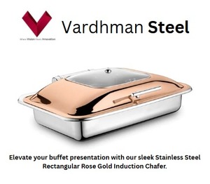 Chafer de inducción rectangular de acero inoxidable de 7l, elegante calentador de fuente de gas con elegancia - Product Image 2