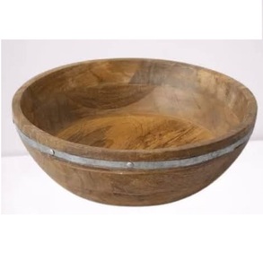 Bol en bois avec motif émaillé, vaisselle, bol pour restaurant, accessoires de restauration, vaisselle de table, saladier - Product Image 5