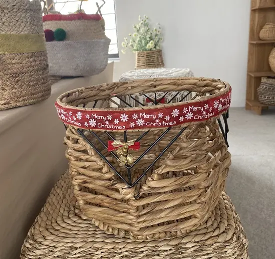 Nice basket handmade from vietnam / home decor/ christmas decoration basket