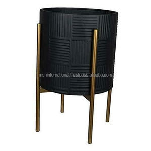 Support de fleurs en fer forgé doré, support de fleurs en métal à la mode, décoration de sol intérieur, support de plantes en pot - Product Image 5