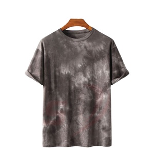 Best Selling Soft cotton men <b>tie</b> dye t-shirt custom wholesale fitness wear short sleeve crew neck bright colorful design shirt - Product Image 1