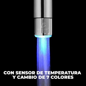 Rubinetto Intelligente con Controllo della Temperatura e Luce LED, Design Contemporaneo, Beccuccio in Plastica, Maniglia in Lega di Zinco Spazzolata, Adattatore Incluso - Product Image 5