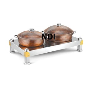 Chauffe-plats en métal pour buffet chauffe-plats avec support décoratif fait à la main vente chaude d'équipement alimentaire durable - Product Image 4