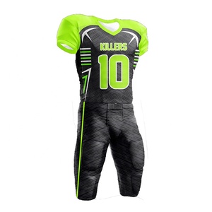 Uniformes de Fútbol Americano Personalizados de Manga Corta, Diseño Moderno, Fabricados en Fábrica, Impresos, 100% Poliéster Transpirable para Hombre - Product Image 1