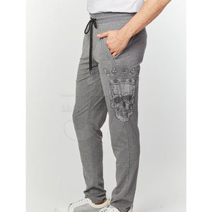 Pantalones Casuales Ligeros y Creativos para Hombre con Pedrería, Motivos Únicos, Diseño Recto con Pierna Ajustada y Acabado Audaz con Pedrería - Product Image 5