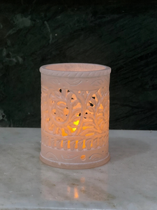 Support de stylo en marbre blanc fait main Royal Stone, support en acier inoxydable blanc brillant pour bureau, table, tiroirs, maison, bureau, salon - Product Image 4