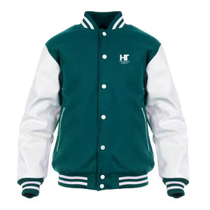 <b>Winter</b> Men's Premium Quality Canvas Letterman Jacket with Front Logo Eco-Friendly & Breathable Wholesale Clothing - Product Image 1