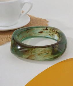 Bracelets en résine multicolore Bangles pour femmes Utilisation de résine époxy pour bracelet en tube de perles Bijoux de mode - Product Image 6