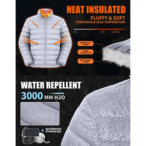 Nouvelle arrivée, veste d'hiver tendance, doudoune à capuche pour homme, manches longues, logo brodé personnalisé, doudoune pour homme - Product Image 3