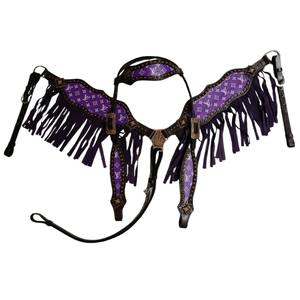 Elegancia en movimiento: coraza de caballo artesanal y juego de cabeza para un estilo | Soporte y rendimiento superior - Product Image 1