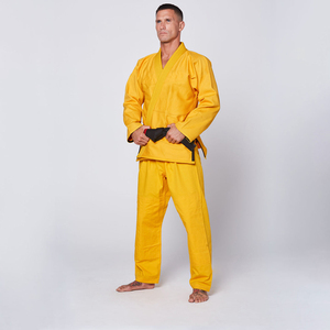Uniforme amarillo de Jiu Jitsu brasileño 100% algodón personalizado de la mejor calidad - Product Image 5