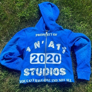 Sweat-shirt à capuche avec fermeture éclair pour hommes, brodé avec appliques, lavé à l'acide, personnalisé de haute qualité, OEM et ODM, vente en gros - Product Image 3