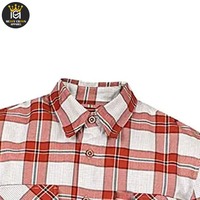 Camisas de Franela con Botones de Cuerno, Transpirables, Personalizadas al por Mayor, 100% Algodón, Manga Larga, a Cuadros, para Hombre, Estilo Safari, de Alta Calidad, para Invierno