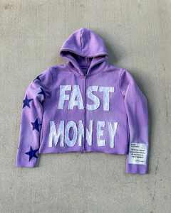 High Street hommes décontracté sweat veste pleine fermeture éclair sweats à capuche avec évider fermeture éclair et crâne conception longue veste tricotée - Product Image 6