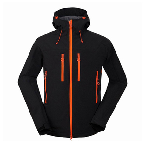 Chaqueta Acolchada Impermeable para Hombre, con Capucha y Doble Botonadura, para Senderismo y Deportes, Transpirable, Cortavientos, Ecológica, 100% Poliéster - Product Image 1