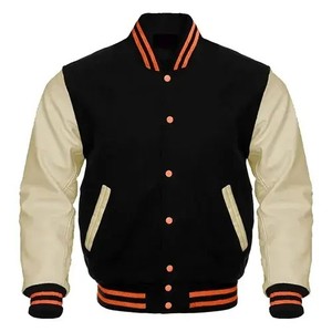 OEM Custom Men's Embroidery Patch Warm College Jacket Bomber Letterman Varsity CollegeBaseballjacket for men DDP Shipping - Product Image 1