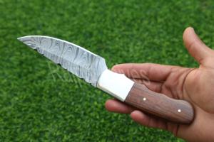 Cuchillos de Acero de Damasco de Alta Calidad, Forjados, de Grado Industrial, con Hoja Recta, Fijos, de 22 cm, para Exteriores, para Revendedores, Precios de Fábrica - Product Image 2