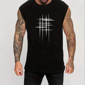 Entraînement Gym hommes débardeur gilet Muscle sans manches vêtements de sport chemise Stringer mode vêtements musculation coton Fitness maillots - Product Image 1
