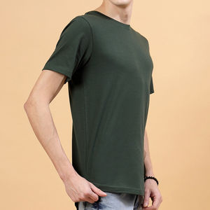 Camiseta de hombre de calidad de marca al por mayor 100% algodón cuello redondo en Nuevo diseño de moda camiseta transpirable de manga corta de secado rápido - Product Image 4