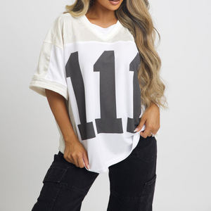 2025 vente en gros vêtements pour femmes Boxy Fan Jersey fabriqué au Pakistan Hip Hop meilleures femmes Boxy Fan Jersey - Product Image 2