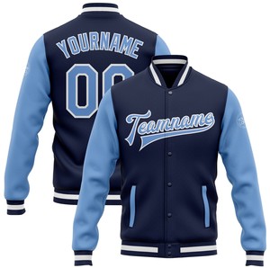 Veste universitaire d'hiver personnalisée pour homme avec coque en laine/viscose antibactérienne et décoration brodée - Product Image 3